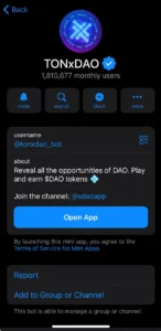 TONxDAO Telegram Airdrop